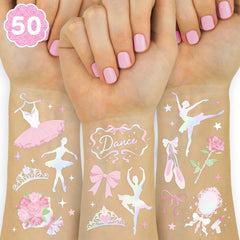 Tatuajes xo Fetti ballet iridiscentes para fiesta, decoran y divierten a las invitadas