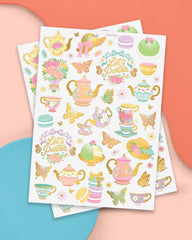 xo Fetti Tea Party Tattoos butterflies add glittering accents for kids' party fun