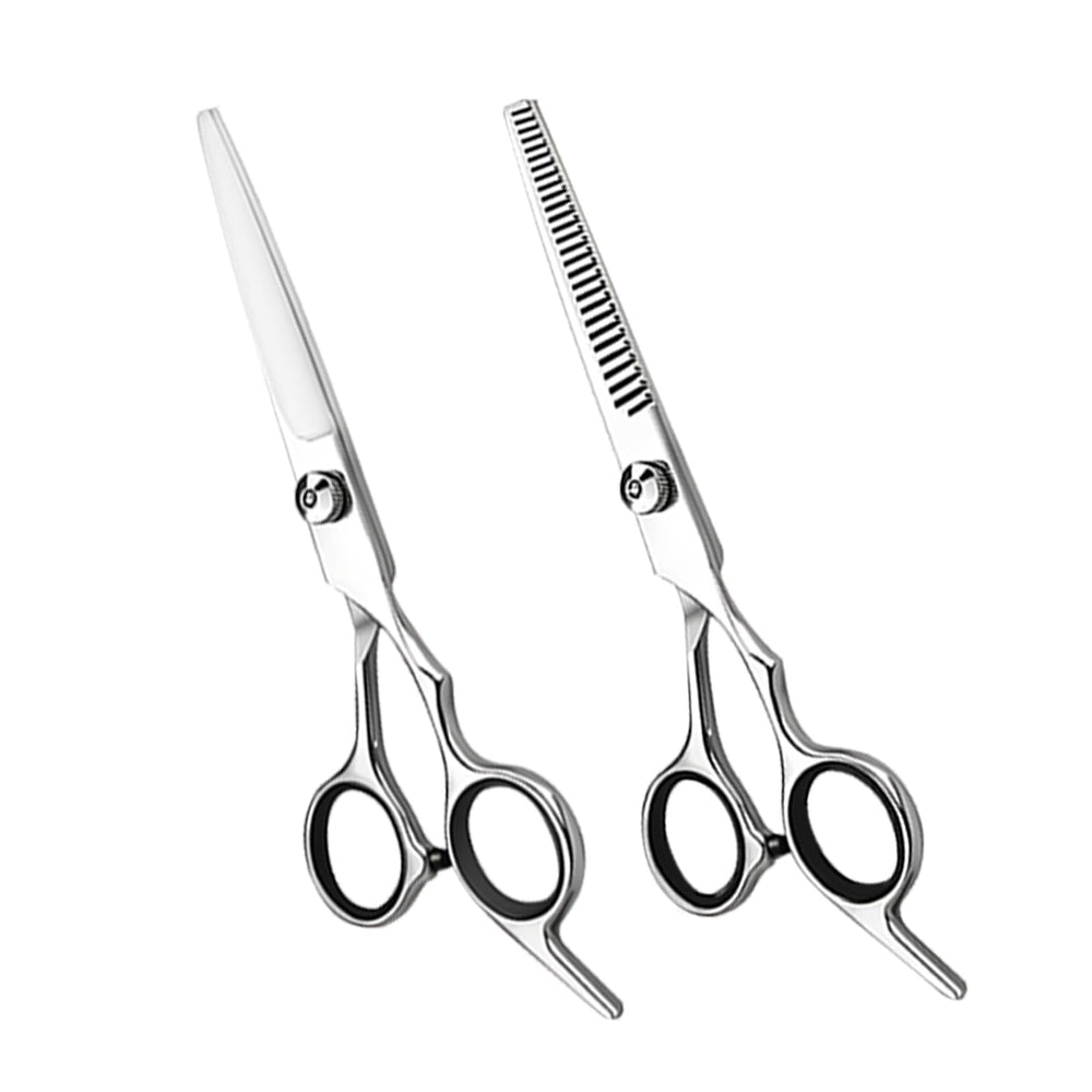 Xolaawa hair cutting scissors with offset handle for reduced fatigue during long sessions