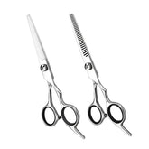 Xolaawa hair cutting scissors with offset handle for reduced fatigue during long sessions