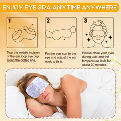 XPCARE mascarilla ocular auto calentamiento, actívala al abrirla para uso inmediato.