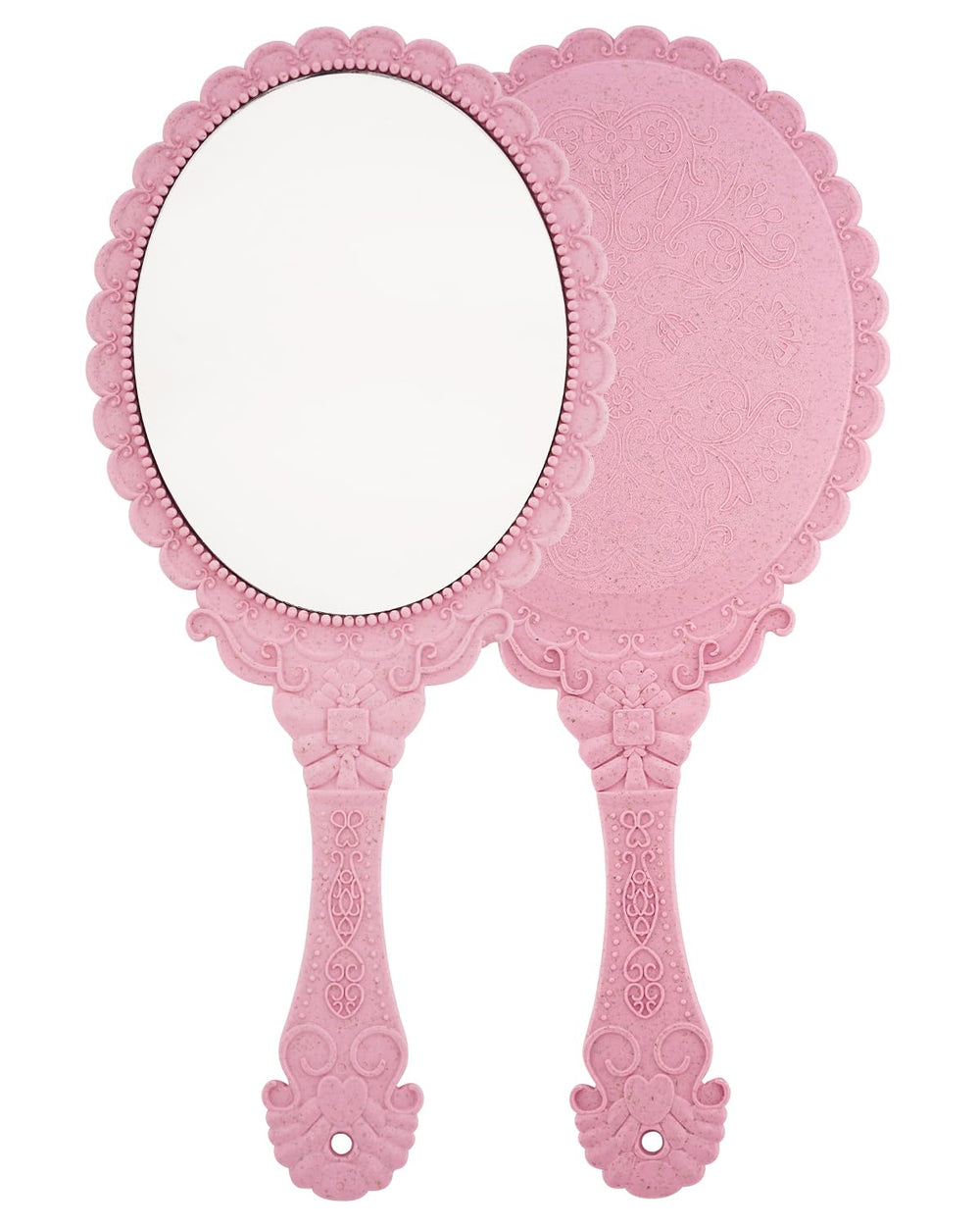 XPXKJ hand mirror with sturdy handle for easy grooming.
