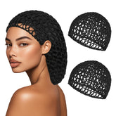 XRACEPHOL dos pcs red de dormir transpirable en negro para cabello durante la noche