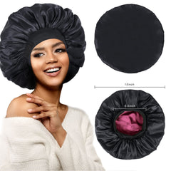 XRACEPHOL Pillow-stain prevention satin bonnet keeps pillow clean