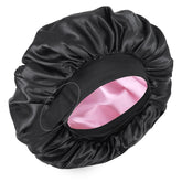 XRACEPHOL Silk Bonnet double-layer sleeping cap protects hair overnight with full-coverage comfort.