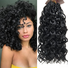 XSASLYET Gogo Curl pre-looped crochet hair for quick installation.