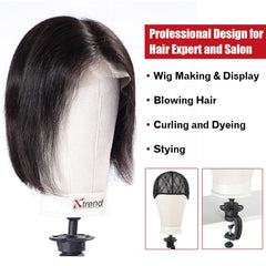 XTREND stable mannequin supports long sessions of wig making and display.