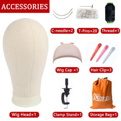 XTREND wig stand display keeps wigs organized during styling and showcasing.