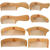 Xuanli 8-piece family wooden comb set in gift box, anti-static.