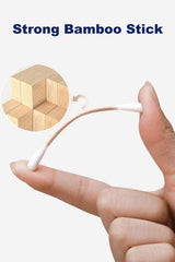 XUMZEE strong bamboo sticks ensure sturdy swabs for makeup and crafts.