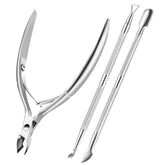 XUNXMAS cuticle trimmer in polished stainless steel for precise cuticle work.