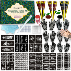 XWGLFT kit tatuajes temporales 191 piezas en caja para actividades familiares
