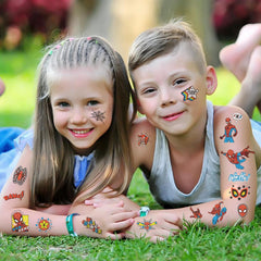 XYLL hojas de tatuajes temporales Spider-Man para cumpleaños