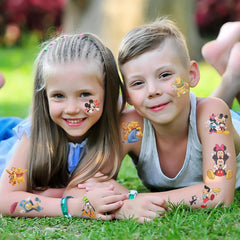 XYLL tatuajes temporales Disney – dibujos animados para horas de juego seguro y divertido.