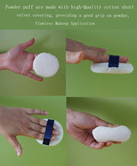 Yababa Powder Puff works with face and body powders for versatility.