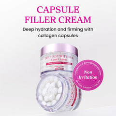 YADAH Collagen Hydra Core Cream label closeup with 1000ppm collagen details for credibility.