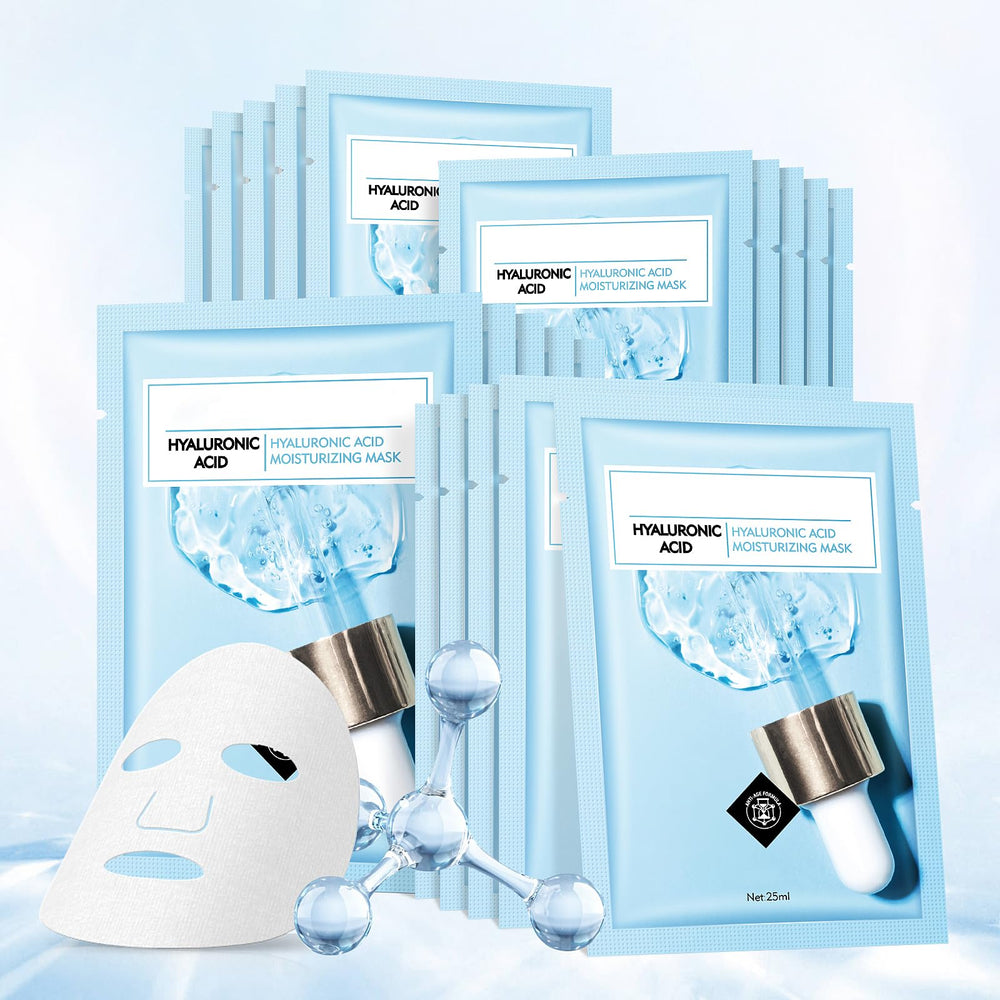 Mascarilla facial YAFUSIPE con ácido hialurónico para hidratación profunda.