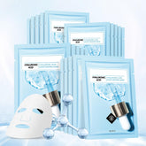 Mascarilla facial YAFUSIPE con ácido hialurónico para hidratación profunda.