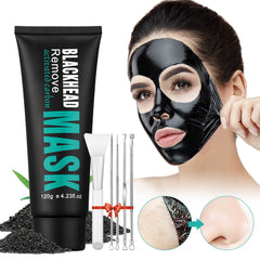 Mascarilla negra YAFUSIPE en aplicación para limpieza de poros.