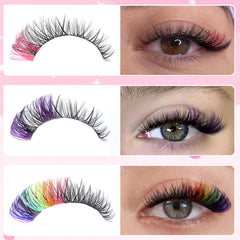 Yaiseiko lash clusters application guide demonstrates easy glue timing.