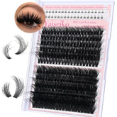 Yaiseiko fluffy lash clusters 14-25mm for versatile, dramatic lash styles and easy DIY application.