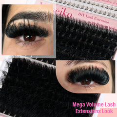 Yaiseiko lash clusters with D-curl 14–25mm create versatile looks.