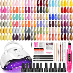 YALSYNY gel nail polish kit with UV lamp for versatile at-home manicures