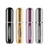 Yamadura 4-pack portable perfume atomizers in all colors, ideal for travel and backups.