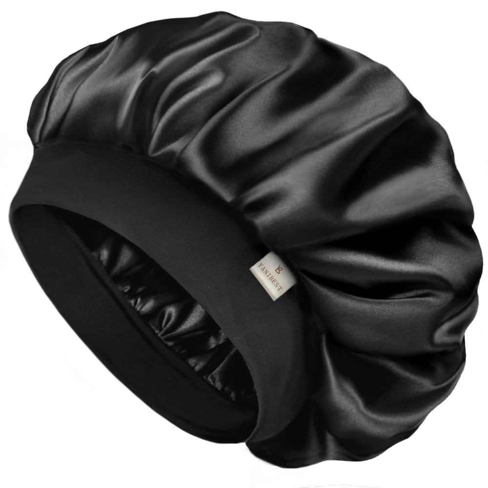 YANIBEST bonete-saten-doble-capa, ideal para dormir y proteger el cabello.