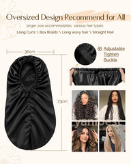 Yanibest bonete satén para braids y locs con ajuste seguro