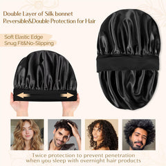 YANIBEST bonete-saten-proteccion-cabello-friccion, reduce fricción durante el sueño.