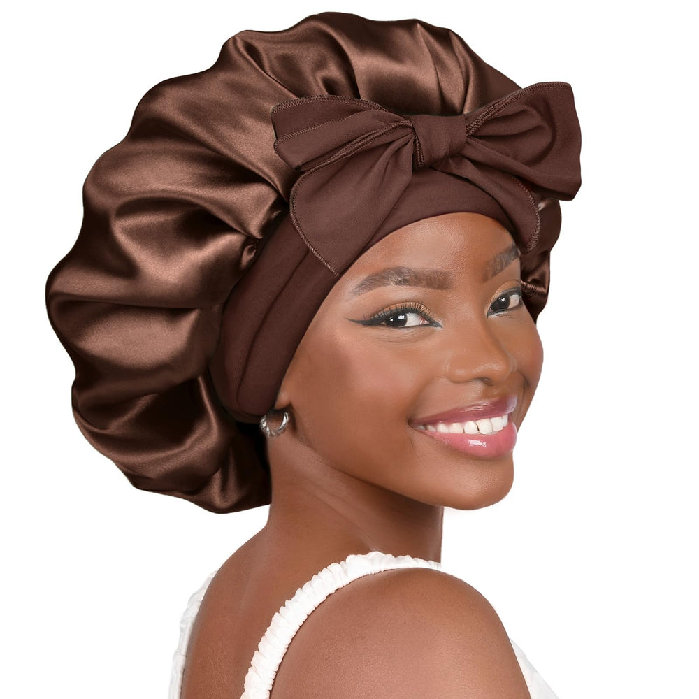 YANIBEST bonete de seda con ajuste noche: protege el cabello y reduce frizz