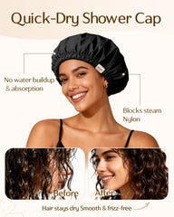 Gorra Yanibest de 33 cm para cabello grueso o rizado