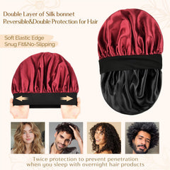 Gorro de seda YANIBEST con ajuste elástico ancho para todas las tallas.