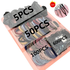 YANRONG 755PCS, bandas elásticas para cabello grueso con sujección estable.