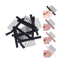 Yantaisiyu 24-piece steel wig clips set holds wigs securely.
