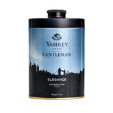 Yardley London Elegance talcum powder packaging shows premium daily-use design.