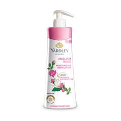 Yardley London Rosa Inglesa, loción corporal en botella, aroma floral suave.