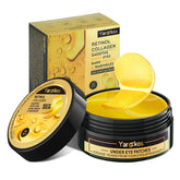 Yargkos 24K gold under-eye patches packaging for brightening and hydrating at-home eye care