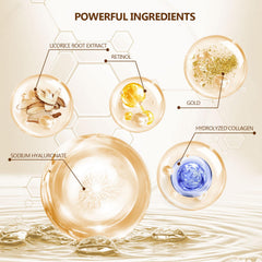 Yargkos 24K gold under-eye patches with included spoon for easy, mess-free application