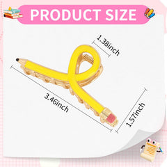 YARIEW pink pencil hair clip adds rustic charm for everyday style