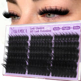 Yawamica 300D fluffy wispy lash clusters for bold, airy volume and comfort