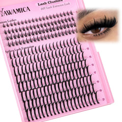 Yawamica bottom lash clusters 5-7mm define the lower lash line for natural enhancement.