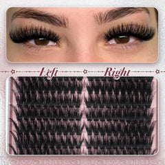 Yawamica Fluffier lash clusters 200D volume lashes for versatile length 9-18mm