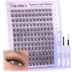 Yawamica lash clusters kit 8-14mm for natural daytime lashes