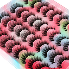 Yawamica natural fluffy cat eye lashes in four styles for versatile daily glam.