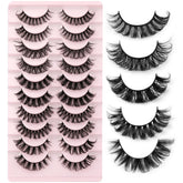 Yawamica Russian volume strip lashes style 1 for a fuller, natural daytime look.