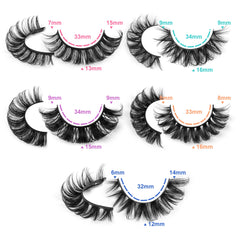 Yawamica Russian volume strip lashes style 3 offers wispy flair and easy wear.