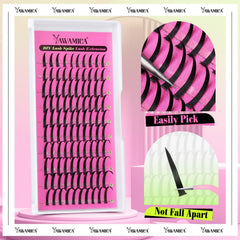 Yawamica spiky lash extensions feature a soft-band, comfortable all-day wear