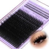 Yawamica volume lash clusters with 300D spikes for dramatic manga-style lashes.
